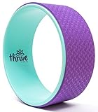 Yoga Wheel w/BONUS Video Tutorials - Durable & Comfortable Premium Dharma Yoga Wheel for Stretching, Back/Spine Pain, Improving Yoga Poses & Backbends, Flexibility & Core Strength!