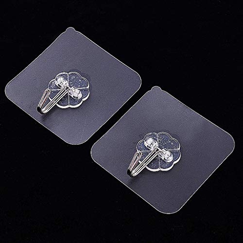Ankola Vacuum Adhesive Hooks 2-32 pcs Strong Self Adhesive Stainless Steel Hooks Hanger for Shower Keys Bags Bathroom Kitchen (32 pc Plastic Hook)