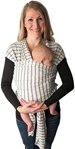 Multifunctional Infant Breastfeed Sling Soft Wrap Carrier Baby kanguru Backpack 0-3 Yrs Breathable Cotton (Striped)
