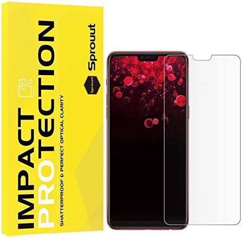 Sprouut Tempered Glass Screen Protector for Oppo F7, Screen Guard Film