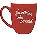 Goobu Nevertheless, She Persisted 16oz Bistro Coffee Mug (Red)