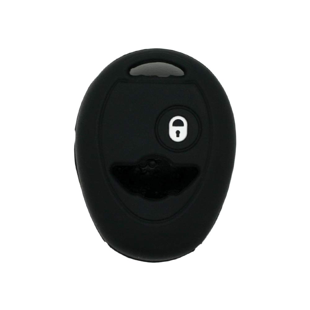 BROVACS Silicone Cover Protector Case Holder Skin Jacket Compatible with BMW Mini Cooper 2 Button Remote Key Fob CV4905 Black