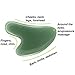 2 Pieces Gua Sha Facial Tool Guasha Massage Tool Natural Jade Stone Guasha Board Gua Sha Scraping Massage Tools for SPA Acupuncture Face Body Caring