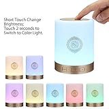 Quran Touch LED Bluetooth Speaker with Remote Control, Portable Wireless Bluetooth Speaker FM MP3 Music Player LED Night Light Speaker Bedside Outdoor Desk Table Lamp for Bedrooms Party (15 Languages)