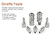 Giraffe Coupler & Plug Kit (7 Piece), Industrial Type D, 1/4 in. NPT, Quick-Connect Fitting