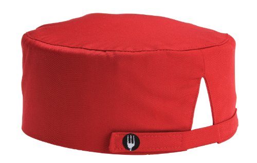 Chef Works Red Basic Skull Cap