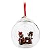 Disney Chip n Dale Glass Globe Sketchbook Ornament - Nutty Noel 2015