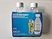 SodaStream 16.9 Oz / 0.5 Liter White Carbonating Bottles 2-Pack for Source & Genesis Soda Makers - Lasts Up to 3 Years!