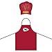 NFL Kansas City Chiefs Chef Hat and Apron Set, Red, One Size