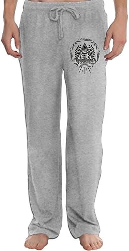 FFRD6G5 Fashion Jogger Pants Running Trousers Sweatpants Pyramid ANNUIT COEPTIS Llluminati Light Weight Jersey Pants