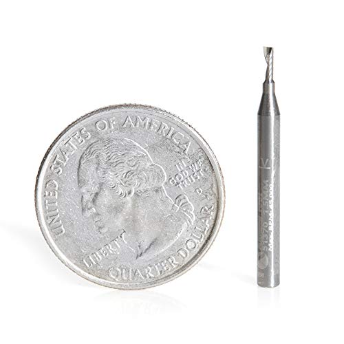 Amana Tool - 51370 Metric Solid Carbide CNC Spiral 'O' Single Flute, Aluminum Cutting 1.5