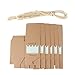 AerWo 50pcs Little Prince Baby Shower Favor Boxes + 50pcs Twine Bow, Rustic Kraft Paper Candy Bag Gift Box for Baby Shower Party Supplies Cute 1st Birthday Boy Decoration, Blue
