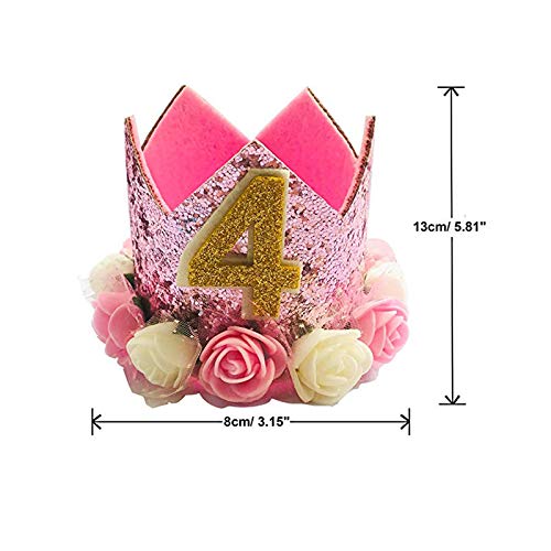 POSAPET Crown Dog Birthday Hat Reusable Doggie Birthday Party Hat for