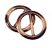 6PCS Fashion Round Plastic Scarves Buckle Silk Sarf Clasp Clips Clothing Ring Wrap Holder fo Neckerchief(Color Random) (2.5cm/1inch)