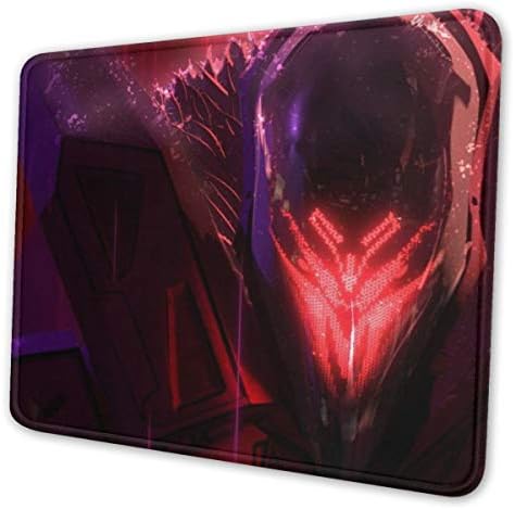 Yuximspd Jhin-Project Multiple Sizes Rectangle Mouse Pad with Stitched Edge,Premium-Textured Cloth with Non-Slip Rubber Base,Waterproof,Perfect for Working and Gaming