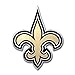 FANMATS 60463 New Orleans Saints Heavy Duty Aluminum Embossed Color Emblem, Auto Emblem Decal