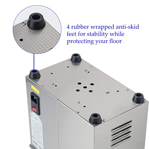3L Ultrasonic Cleaner with Digital Timer & Heater, Professional Ultrasound Jewelry Cleaning Machine for Parts Denture Ring Watch - Thumbnail 6
