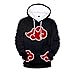 SUPERCOS Akatsuki Cloud Sweatshirt Fourth Hokage Yondaime Hokage Hoodie Outerwear Uchiha Itachi Jacket Cosplay Costume