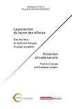 la protection du secret des affaires: ÉTAT DES LIEUX EN DROIT CIVIL FRANÇAIS ET PROJET EUROPÉEN by 