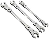 GEARWRENCH 3 Pc. Ratcheting Flex Head Flare Nut