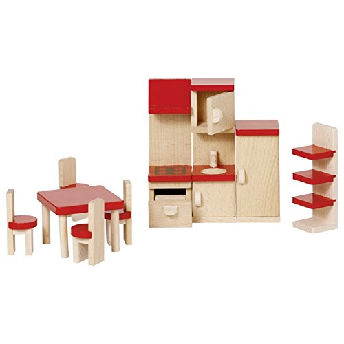 Goki 51718 Puppenmöbel Küche, Basic, Small