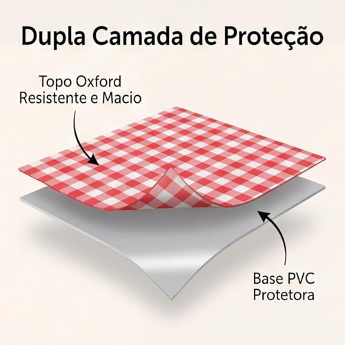 Tapete Piquenique Impermeável Dobrável, Grande 200x200cm, com Alça, Toalha para Picnic, Parque, Praias, Passeios ao Ar Livre, a Prova de Água, Fácil de Carregar (Vermelho)