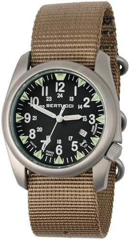 Amazon.com: BERTUCCI® 42 mm Titanium Field Watch - D-3T RETROFORM