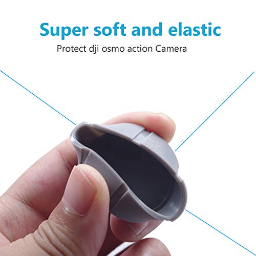SKYREAT Silicone Soft Rubber Lens Cap Cover Accessories for DJI Osmo Action Camera