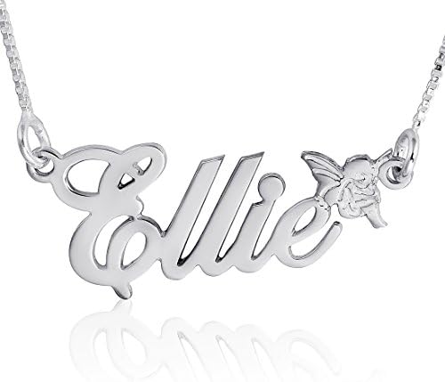 Sterling Silver Personalized Name Necklace - Custom Made Any Name - Gift For Her / Mom