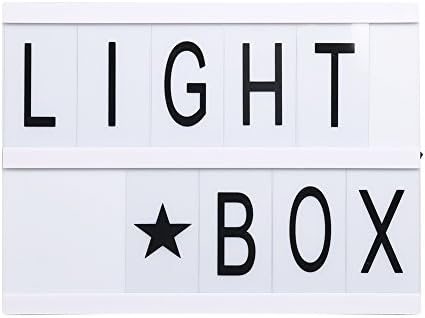 Cinema Light Box, YTATT letter LED Light box with 96 Letters, Free Combination, Light Up Your Life, A5 Size