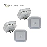4PCS PIR Motion Sensor Night Light Lamp for Hallway Bathroom Kids Room