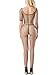FaiCat Women Bodystocking Fishnet Bodysuit Crotchless Lingerie One Size Black Slim