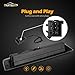 Partsam Replacement for Ram 1500 2500 3500 Third 3rd Brake Light 1994-2001 Led High Mount Stop Light Smoked Rear Cab Center Mount Stop Brake Tail Cargo Light Lamp Waterproof (Smoke Lens)