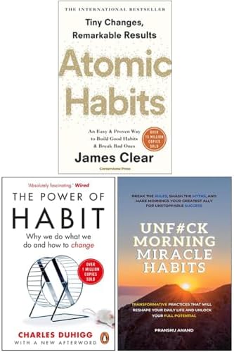 Atomic Habits, The Power of Habit & Who The F*ck Are You? 3 Books