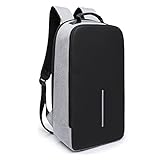 School Backpack Fashionable 2018 Model Trendy Anti-theft USB Charger Backpack Manufacturers usa (grey)