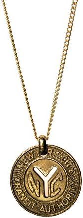 Authentic Vintage NYC "Large Y" (1970-1979) Subway Token Necklace (16)