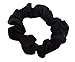 Extra Large Satin Hair Scrunchies (2 Pack) (Black)