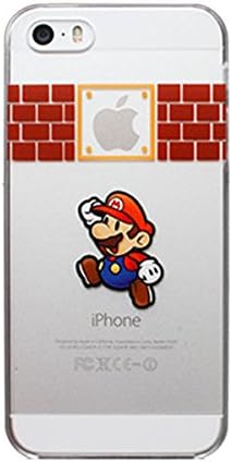 SAKO Super Mario Bros. Game Brothers Playing Apple Logo Hard PC Back Case Cover for Apple iPhone 4/ 4S Best Xmas Gift for boy (Mario 02 4/4S)