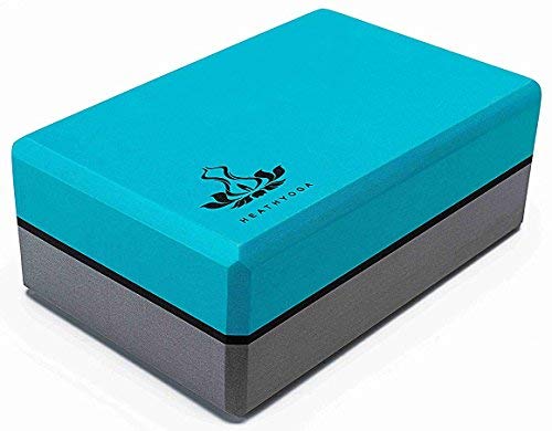 Heathyoga-Yoga-Block-2-Pack-and-Yoga-Strap-Set-High-Density-EVA-Foam-Block-to-Support-and-Improve-Poses-and-Flexibility