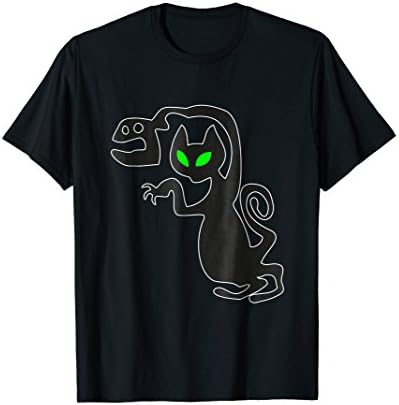 Spooky Black Cat Eyes Behemoth T-Shirt by JNDinternational