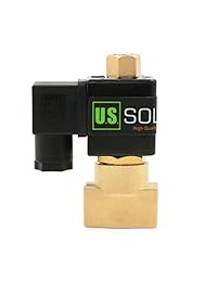 1/4" NPT latón eléctrico válvula solenoide 24 VAC N.O. Aire Gas Agua NBR