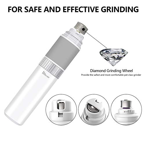 Blu7ive Dog Nail Grinder,Dog Nail Trimmers,Paw Smoothing Trimming Tools,for Small, Medium and Large Dogs, Pet Nail Grooming Clippers, with Continuously Variable Transmission