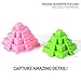 NATIONAL GEOGRAPHIC Play Sand - 1 LB of Sand with Castle Molds and Tray (Glow-in-the-Dark!) - A Kinetic Sensory Activity
