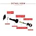 AUXITO Automobile H1 LED Headlight Bulbs 72W 8000Lms Per Pair All-in-One Conversion Kit US COB LED Chips Super Bright, 6500K Cool White