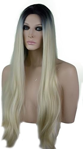 Blonde with Dark Roots Lace Front Wig