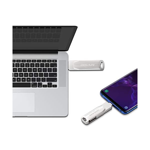 USB Stick 64GB, 2 in 1 USB Stick, Type-C USB 3.0 Stick für Smartphone Externer Speicher Stick Speichererweiterung mit… – Bild 8