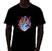 Rave Raptor LED Shirt EDM Goku Sound Activated Shirt Light Up T-Shirt