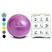 ProBody Pilates Small Exercise Ball - 9 Inch Workout Ball for Stability, Barre, Yoga, Core & Physical Therapy, Home Gym & Office Use (Purple)