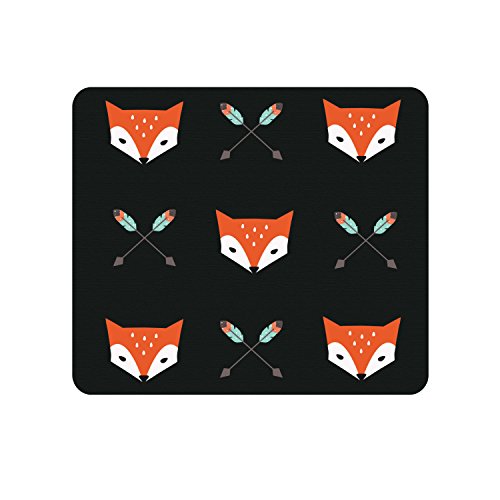 OTM Essentials Hipster Prints Black Mouse Pad, Mr. Fox (OP-MPV1BM-HIP-01)