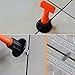 YWILLINK 50pcs Plastic Flat Ceramic Leveler Floor Wall Construction Tools Reusable Tile Leveling System Kits (50pcs)